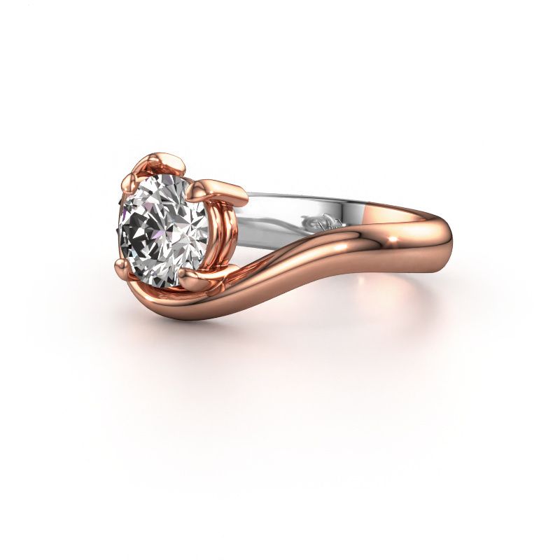Afbeelding van Verlovingsring Ceylin 585 rosé goud diamant 1.00 crt