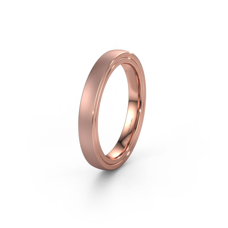 Wedding ring WH2216L26DM 585 rose gold ±4x2.2 mm