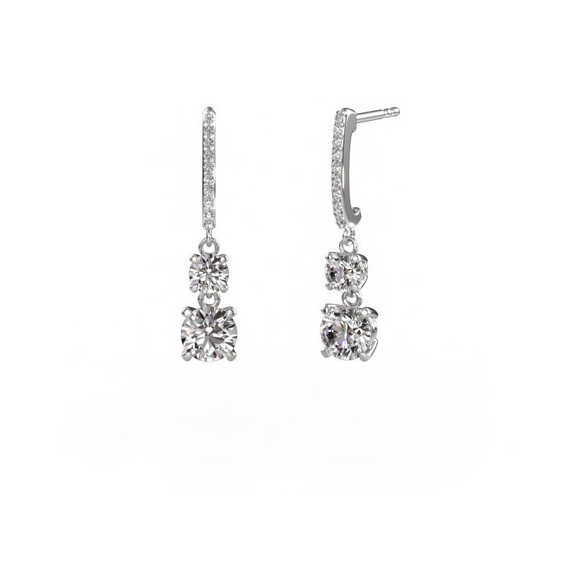 Oorhangers Tanja 2 585 witgoud lab-grown diamant 2.334 crt