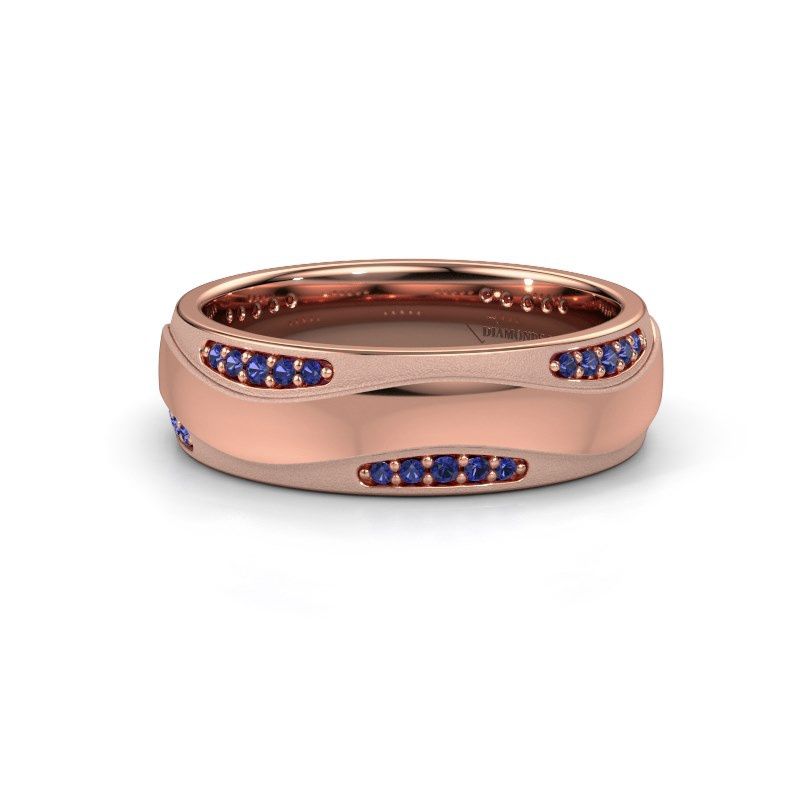 Image of Wedding ring WH2062L26BM<br/>585 rose gold ±6x2 mm<br/>Sapphire