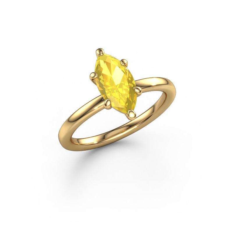 Verlobungsring Simone MRQ 1 585 Gold Gelb Saphir 11x5.5 mm