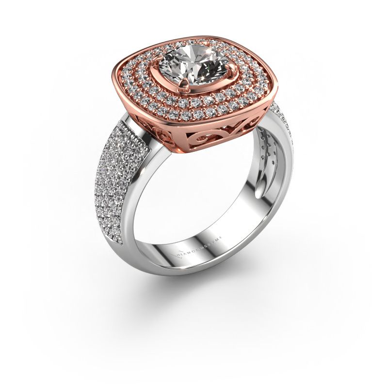 Ring Eliana 585 rose gold lab-grown diamond 1.54 crt