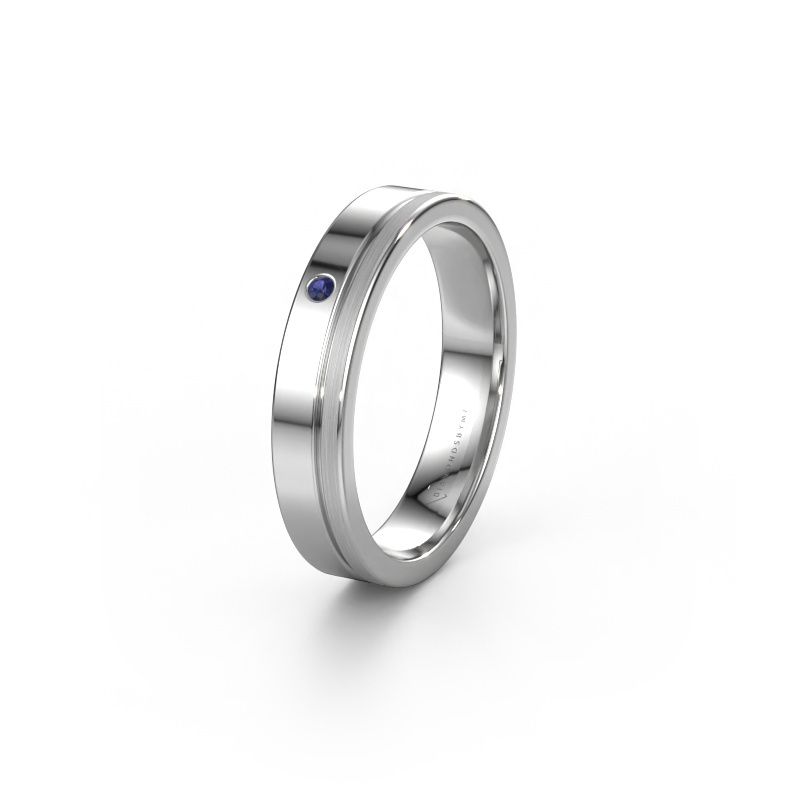 Vriendschapsring WH0301L14APM 585 witgoud saffier ±4x1.7 mm