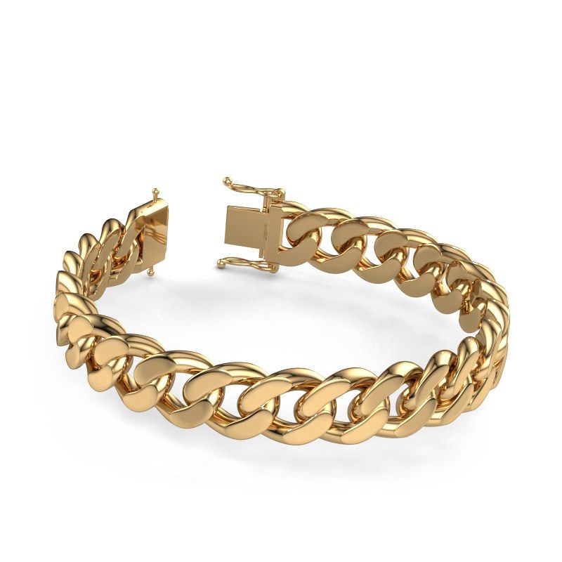 Panzer Armband ±13 mm 585 Gold