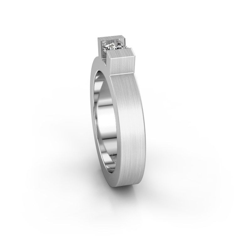 Afbeelding van Ring Leena 1<br/>585 witgoud<br/>Diamant 0.25 crt