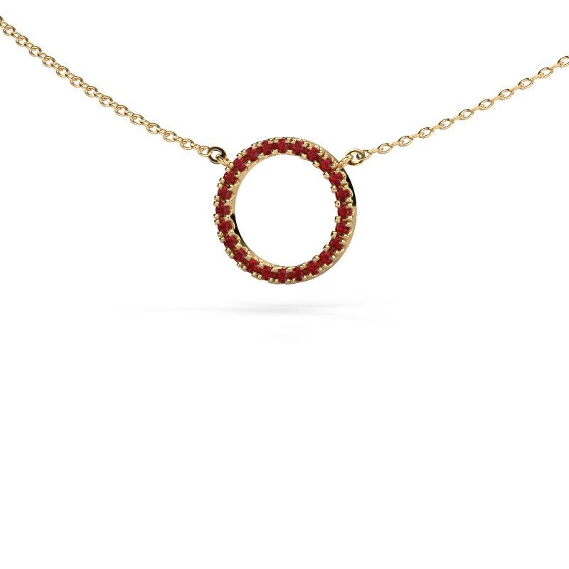 Pendentif Circle 585 or jaune rubis 1.2 mm