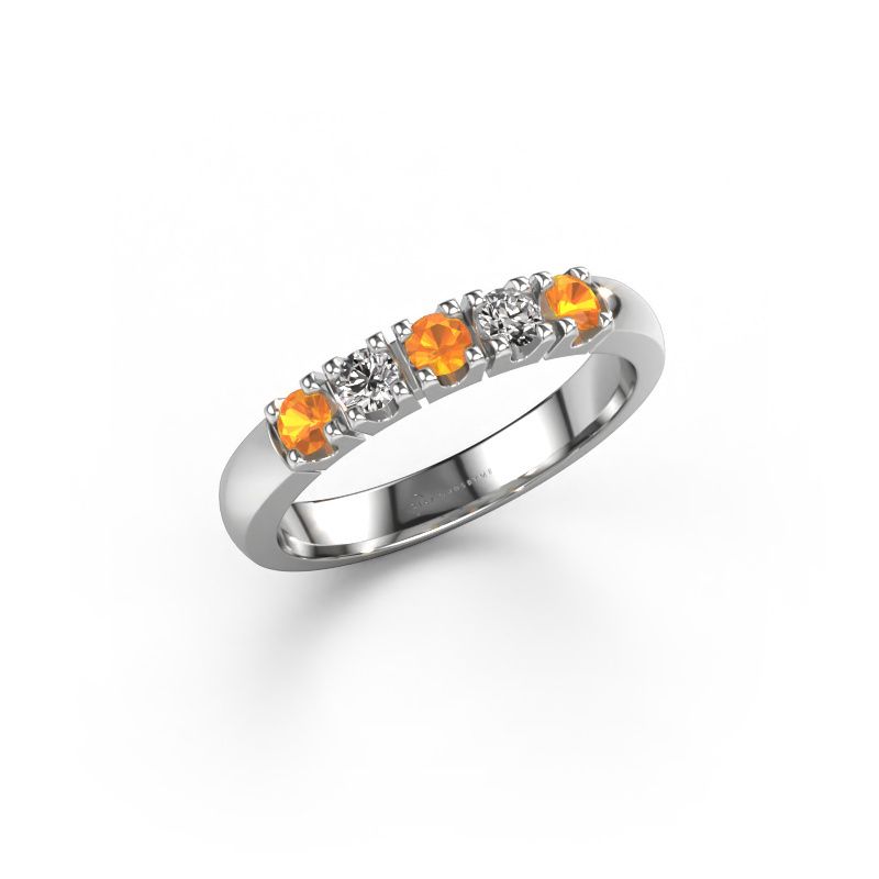 Ring Rianne 5 585 Weißgold Citrin 2.7 mm
