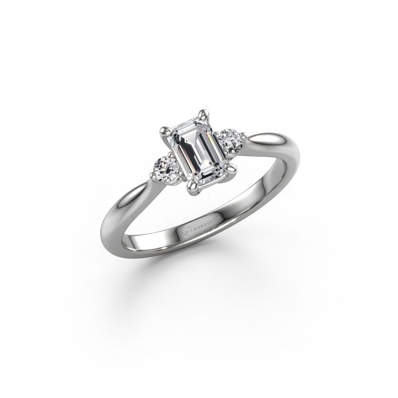 Engagement ring Lieselot EME 585 white gold lab grown diamond 0.810 crt