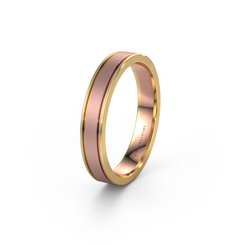 Trouwring WH0600M14AM 585 rosé goud ±4 x 1,7 mm