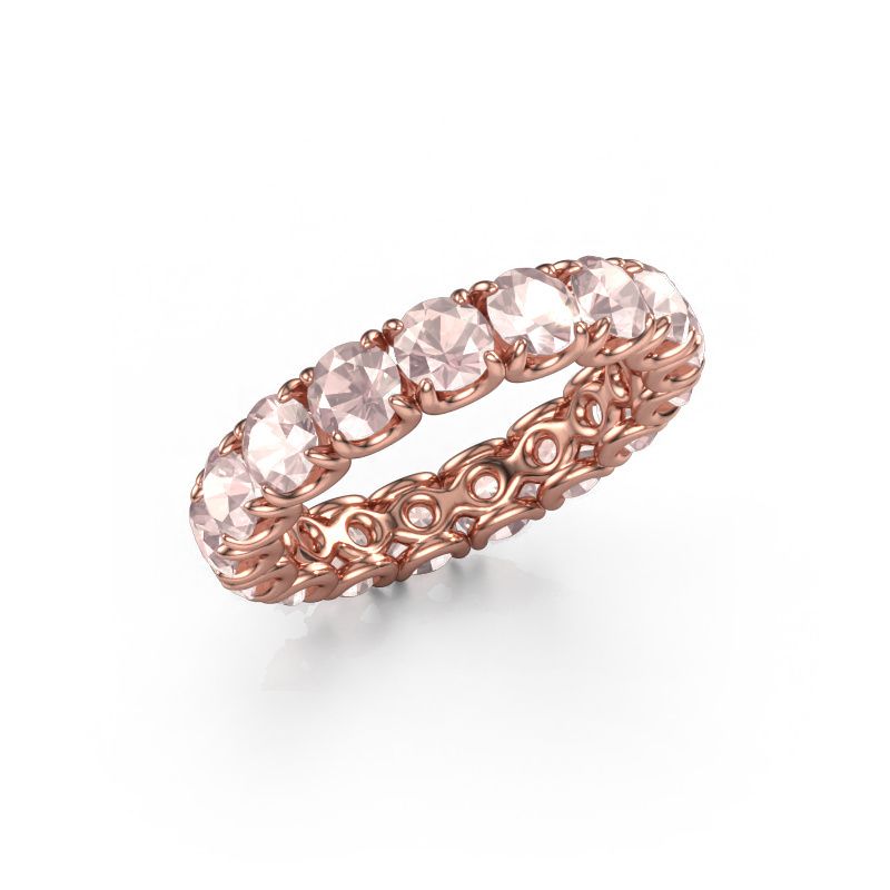 Ring Estee 4.0 585 rose gold morganite champagne 4 mm