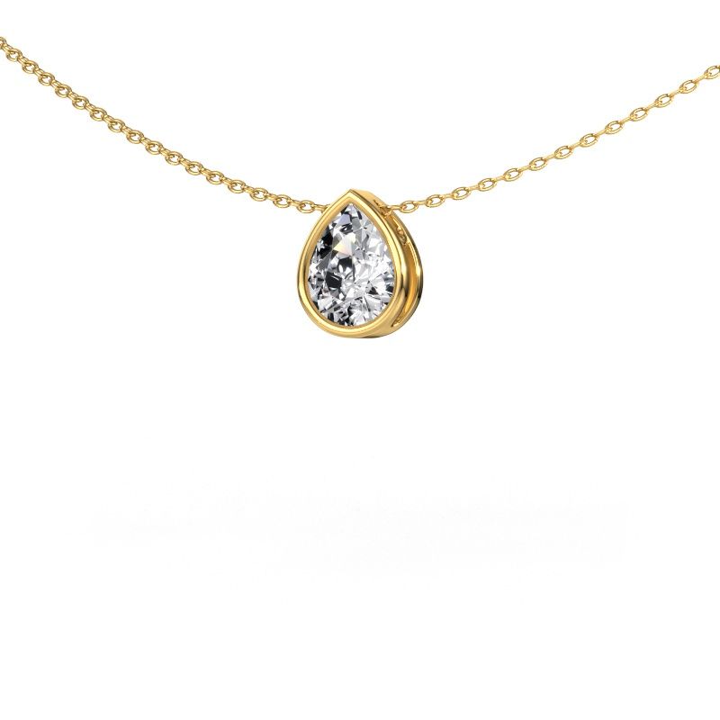 Pendant Lavon PER 585 gold zirconia 8x6 mm