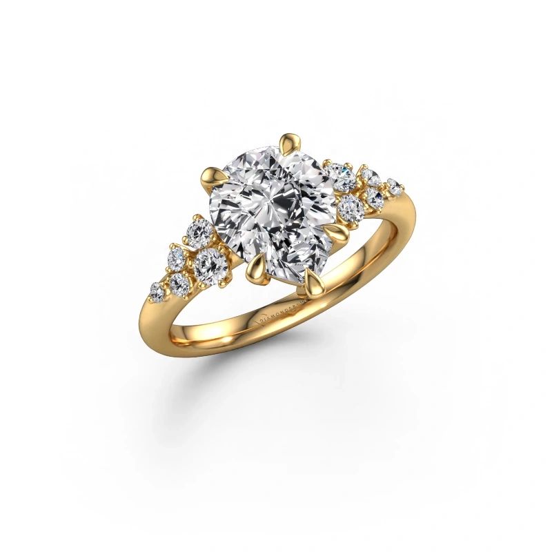 Engagement ring Royce PER 585 gold lab grown diamond 2.366 crt