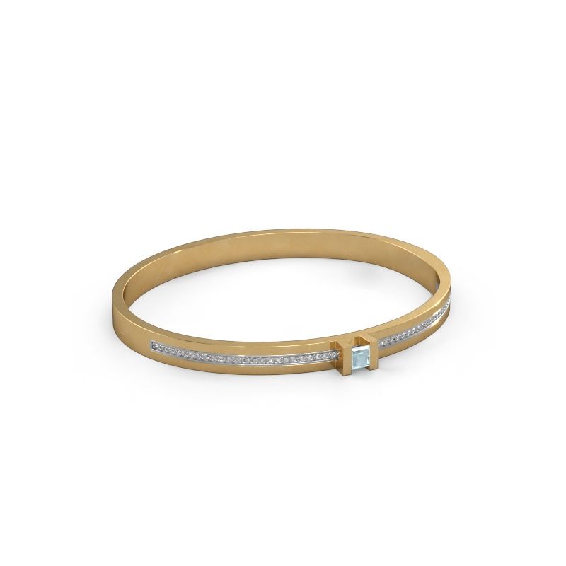 Bracelet Desire 585 gold aquamarine 4 mm