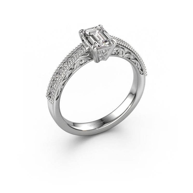 Engagement ring Shonta EME 585 white gold diamond 1.034 crt