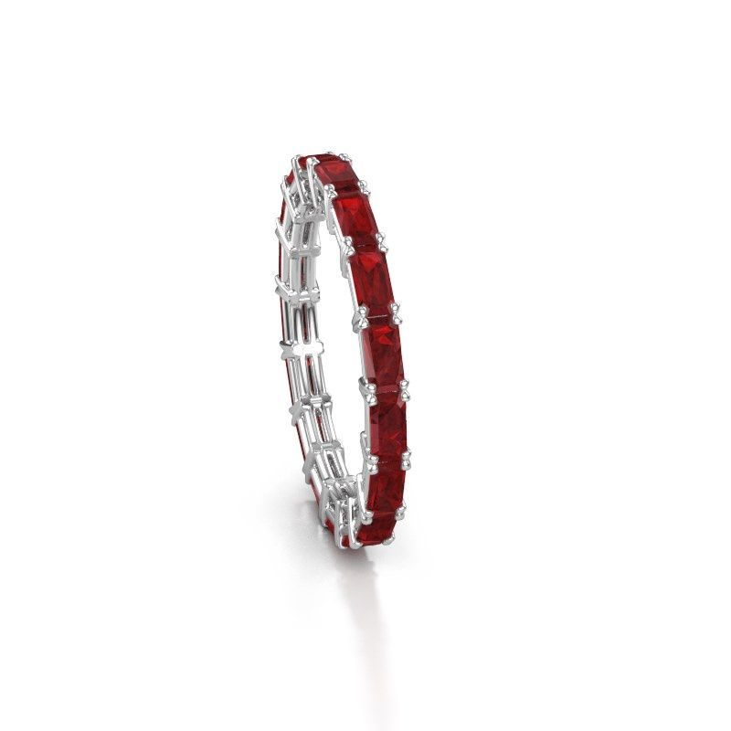 Bild von Ring vivienne eme 4x2<br/>585 Weißgold<br/>Rubin 4x2 mm