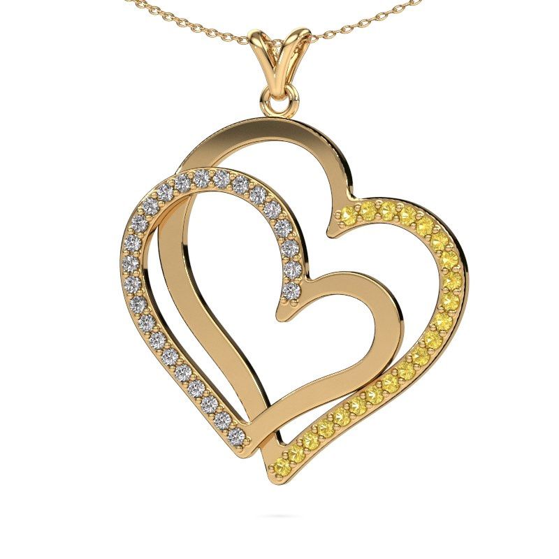 Image de Collier Cathy<br/>585 or jaune<br/>Saphir jaune 1.8 mm