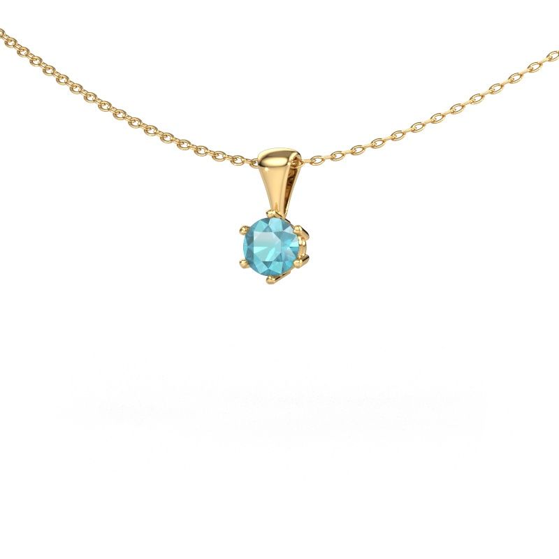 Kette Fay 585 Gold Blau Topas 4.7 mm