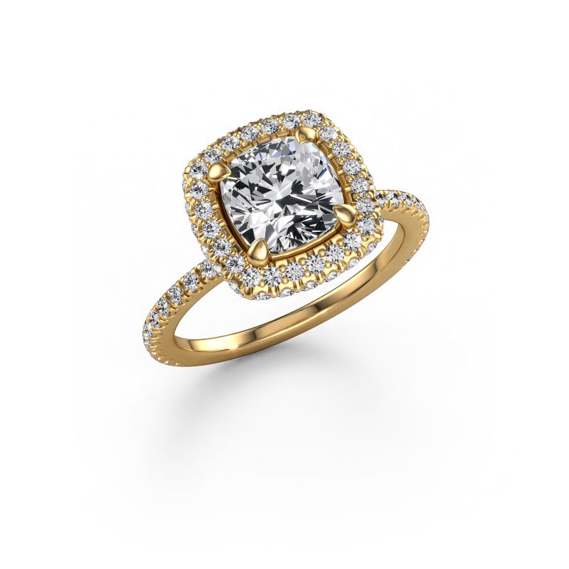 Engagement ring Talitha CUS 585 gold lab grown diamond 2.825 crt