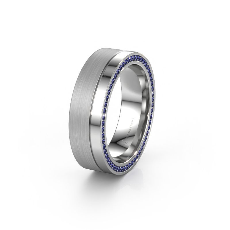 Ehering WH0313L16B 585 Weißgold Saphir ±6x2 mm