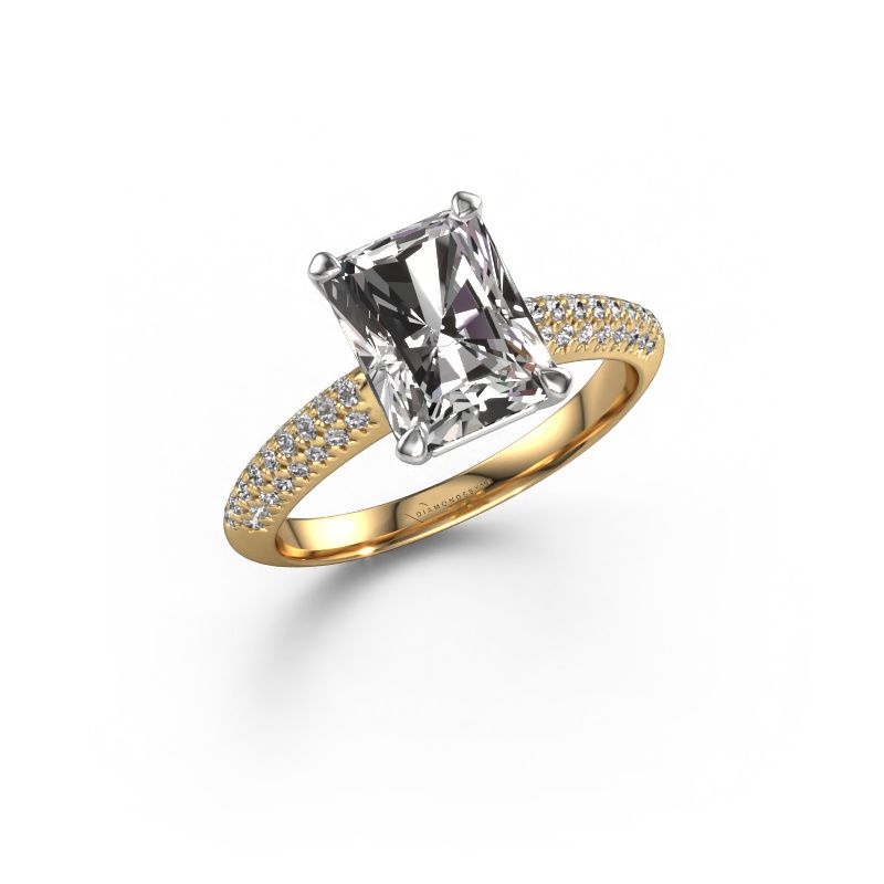 Verlovingsring Morane RAD 585 goud lab-grown diamant 2.777 crt