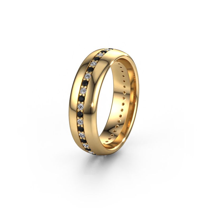 Ehering WH0103L36BP 585 Gold Schwarz Diamant 0.484 crt ±6x2 mm