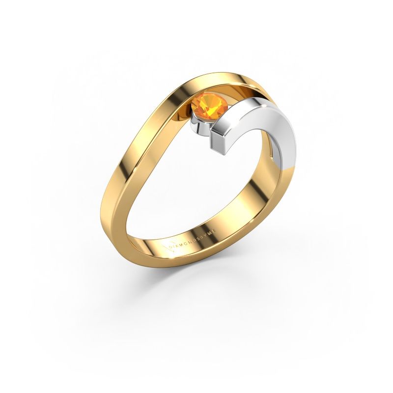 Ring Evalyn 1 585 gold citrin 3.7 mm
