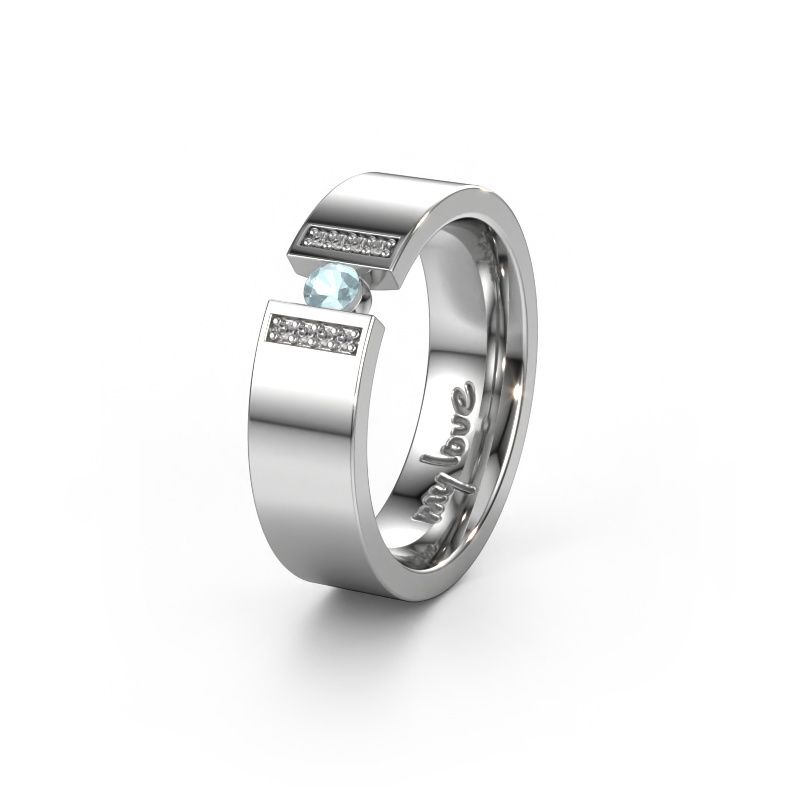 Alliance WH2096L16C 950 platine ±6x2.2 mm aigue-marine