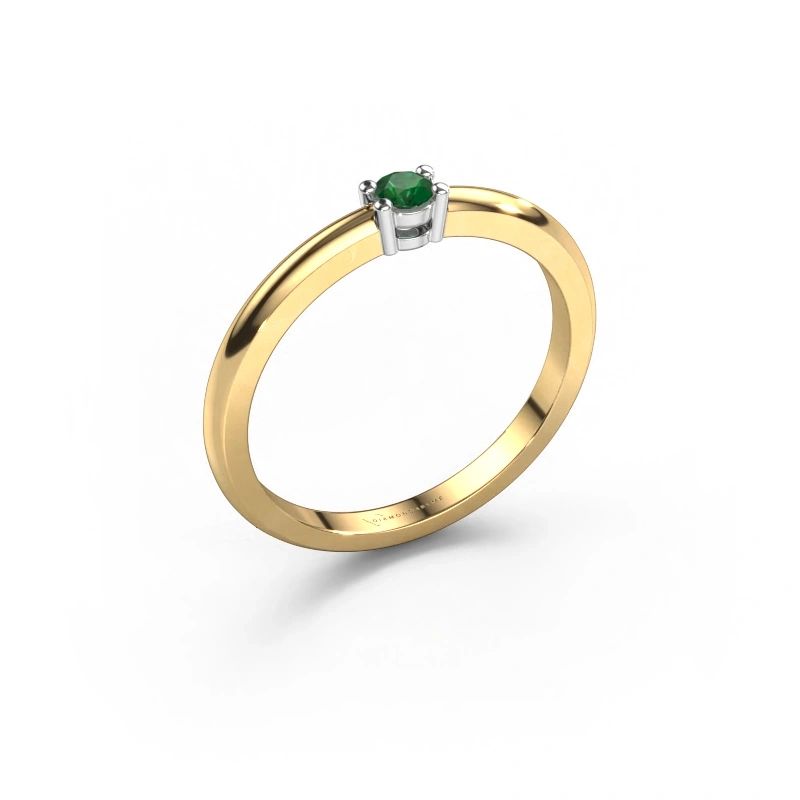 Ring Michelle 1 585 gold emerald 2.7 mm