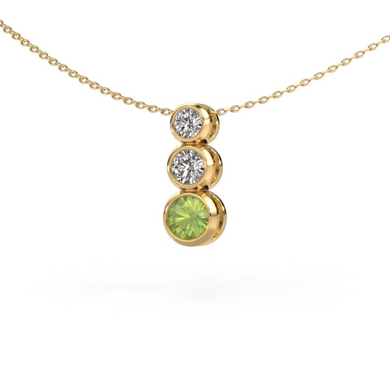 Pendant Linda 585 gold peridot 5 mm