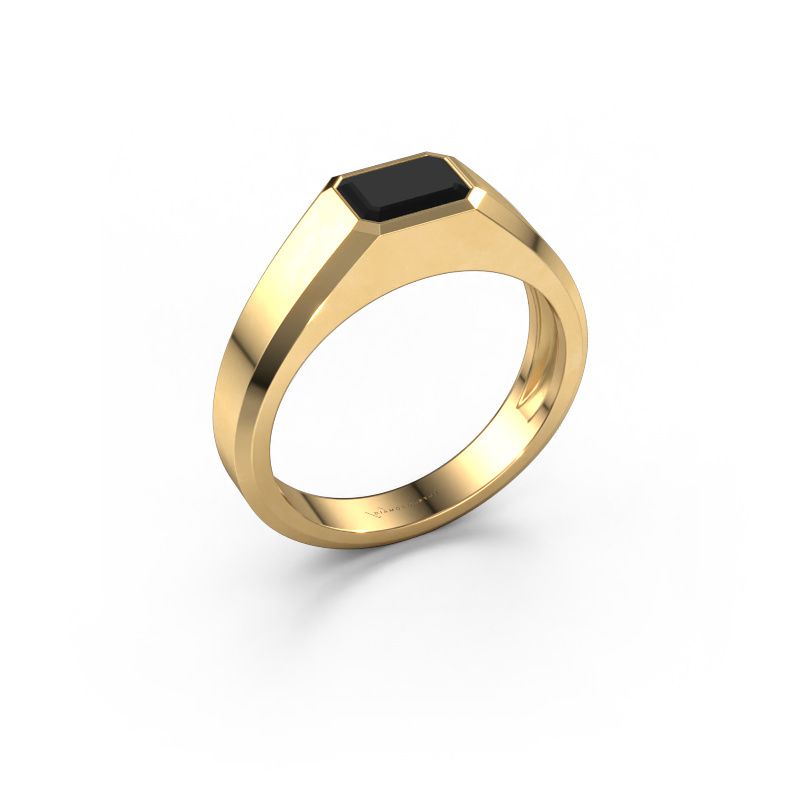 Heren ring Dylan 1 585 goud zwarte diamant 1.380 crt