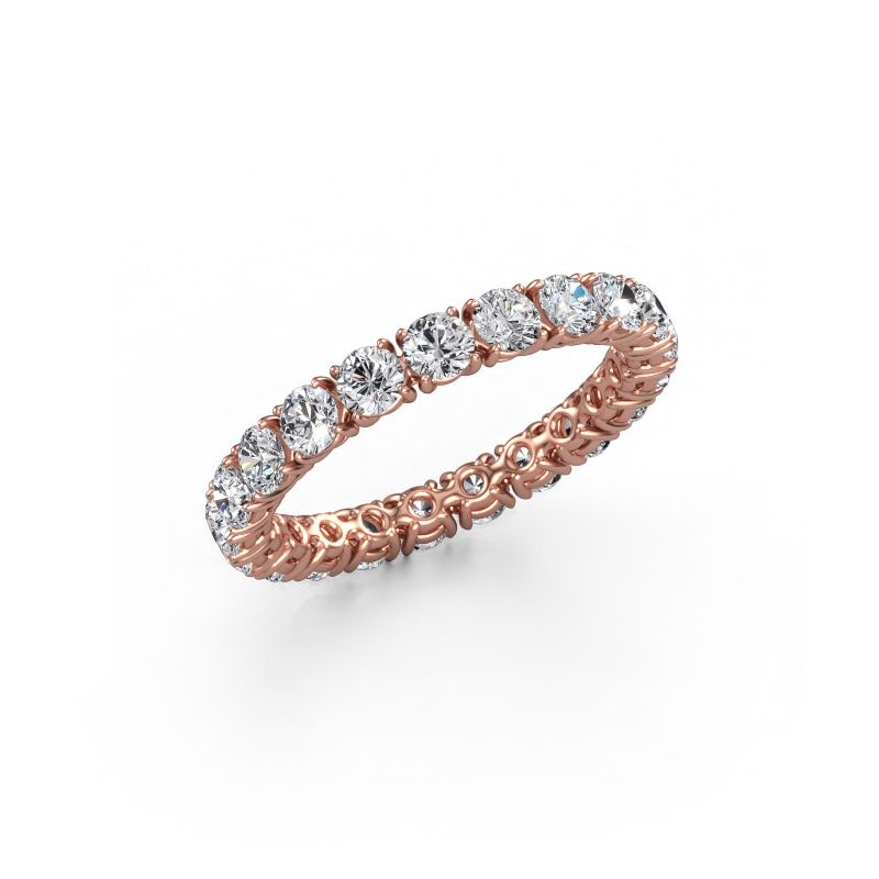 Anello Vivienne 2.9 585 oro rosa diamante 1.90 crt