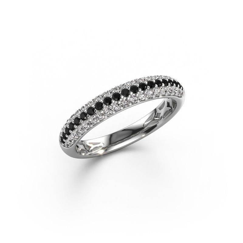 Ring Emely 2 950 platina zwarte diamant 0.597 crt