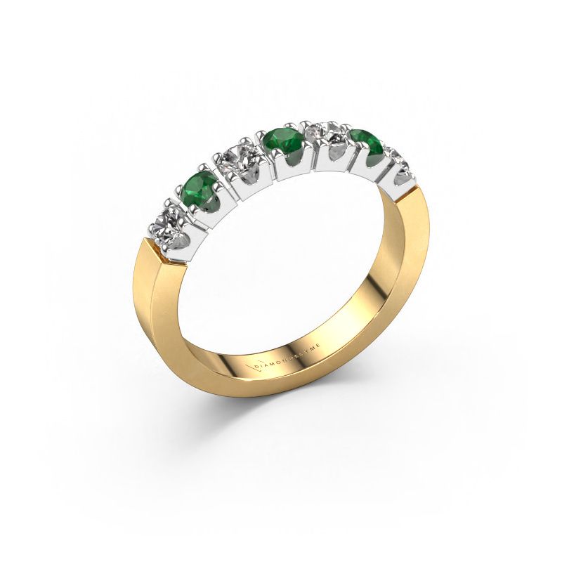 Ring Dana 7 585 gold emerald 3 mm