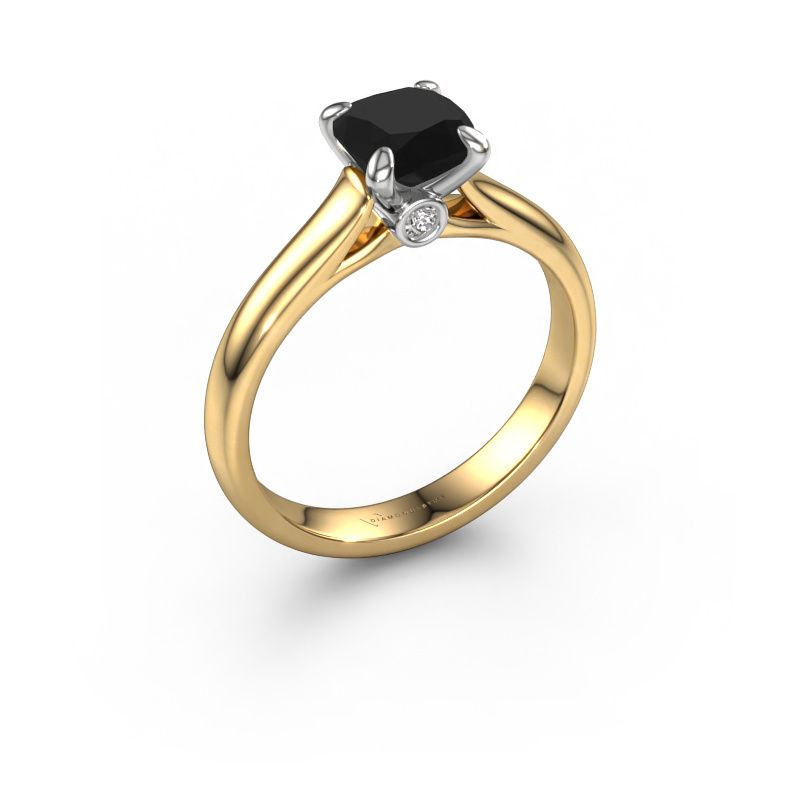 Verlobungsring Valorie cus 1 585 Gold Schwarz Diamant 1.50 crt