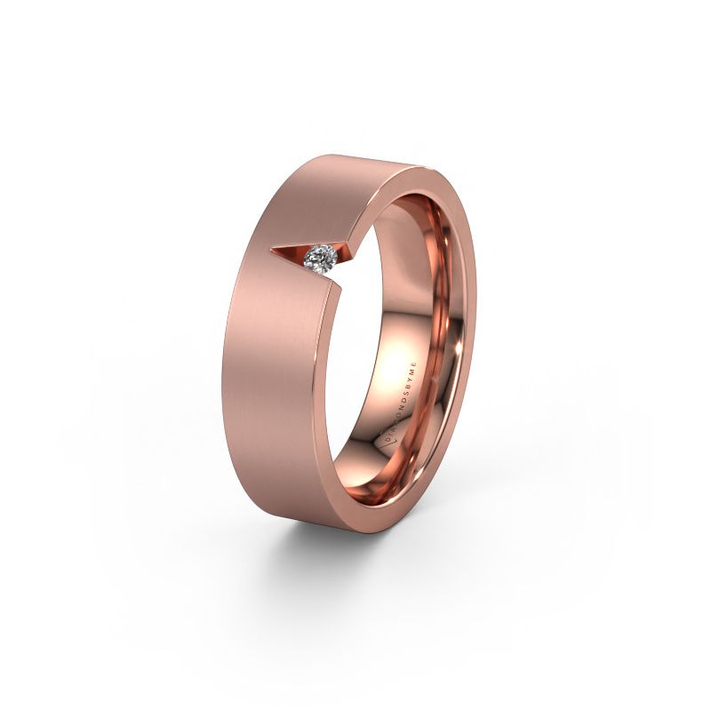 Alliance WH2023L 585 or rose diamant synthétique ±6x2 mm