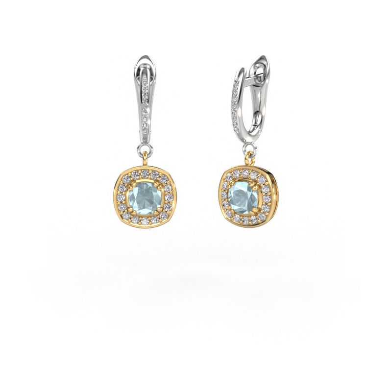 Ohrhänger Marlotte 2 585 Gold Aquamarin 5 mm