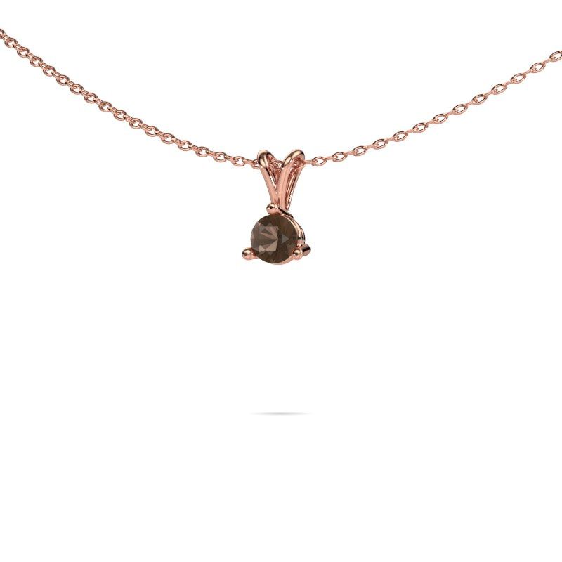 Anhänger Somer 585 Roségold Rauchquarz 6 mm