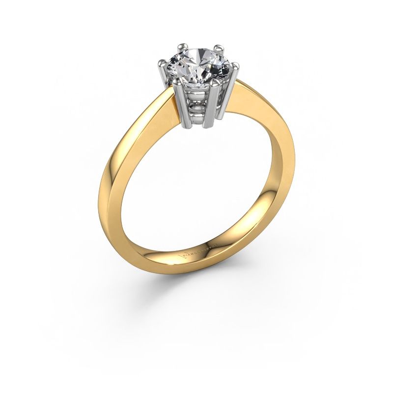 Engagement ring Noortje 585 gold lab grown diamond 0.70 crt