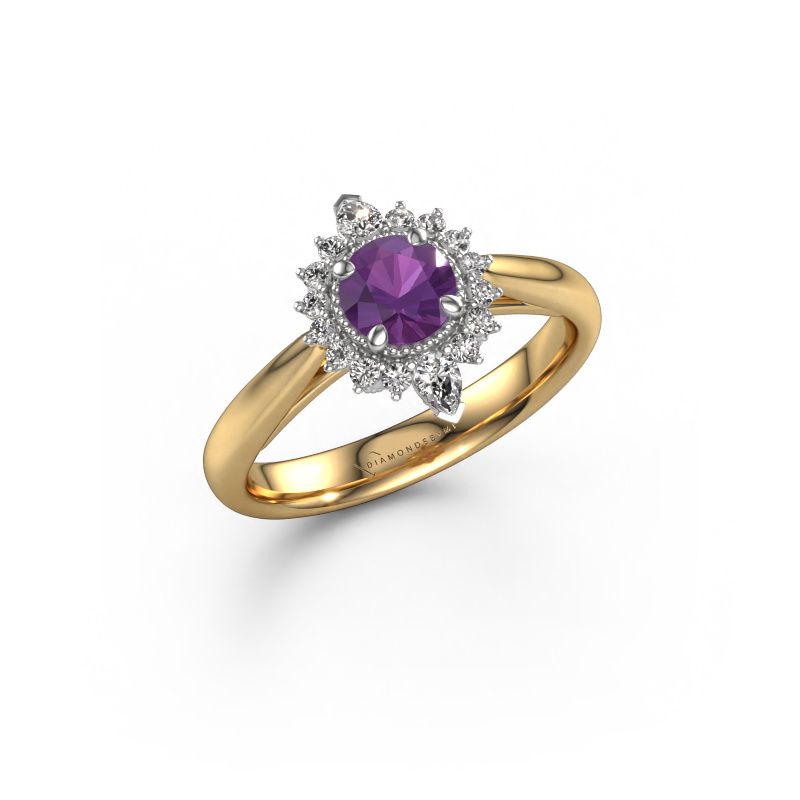 Verlobungsring Susan 585 Gold Amethyst 5 mm