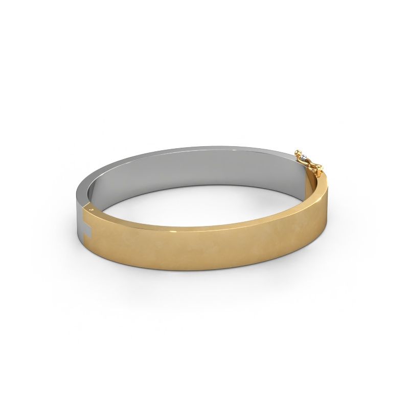 Slavenarmband Edra 10mm 585 witgoud