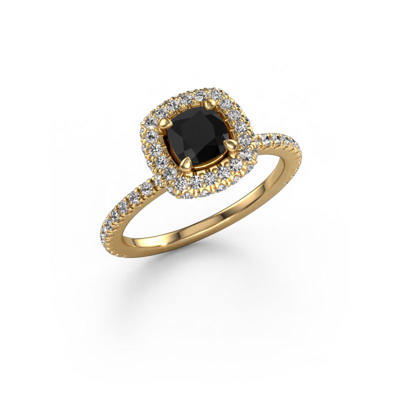 Verlobungsring Talitha CUS 585 Gold Schwarz Diamant 1.428 crt