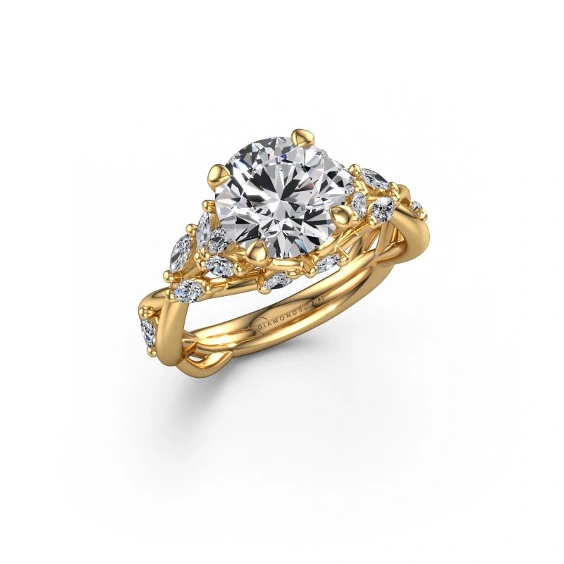 Engagement ring Samantha RND 585 gold diamond 2.00 crt