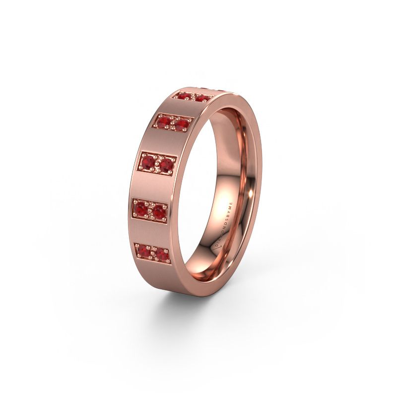 Ehering WH2013L 585 Roségold Rubin ±5x2 mm