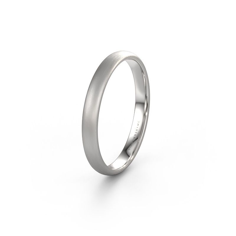 Trauring WH0100M33XM 585 Weißgold ±3 x 1,5 mm