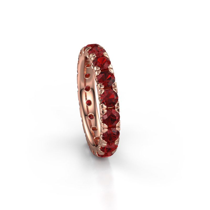 Image of Stackable Ring Jackie 3.4<br/>585 rose gold<br/>Ruby 3.4 mm