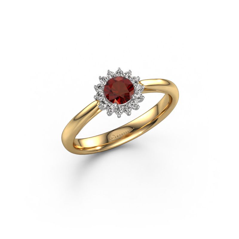 Engagement ring Tilly RND 1 585 gold garnet 4.2 mm
