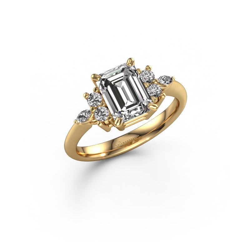 Ring Sade 585 gold diamond 19.48 crt