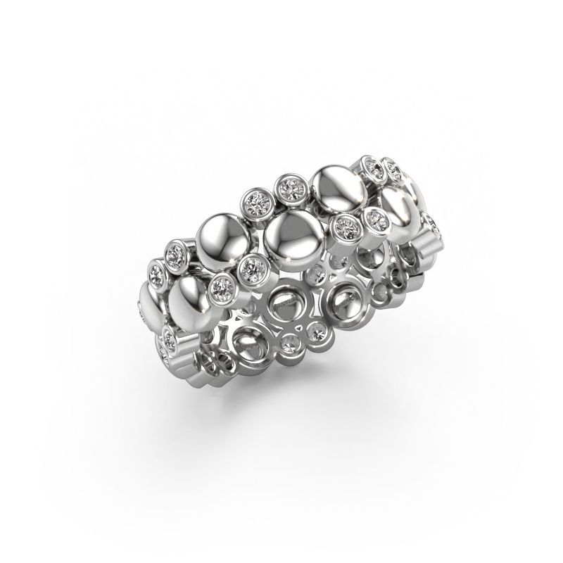 Bague Joanne 585 or blanc diamant 0.336 crt