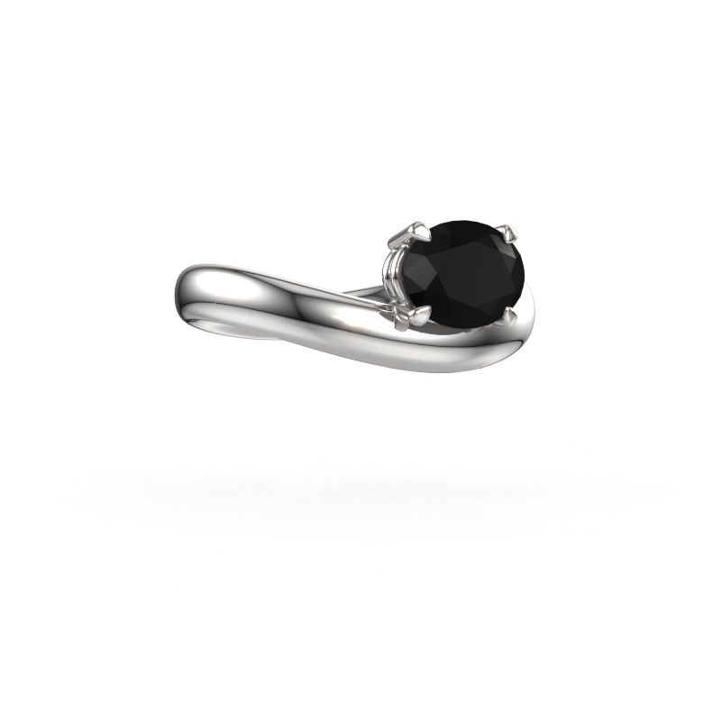 Verlobungsring Floor OVL 585 Weißgold Schwarz Diamant 1.40 crt
