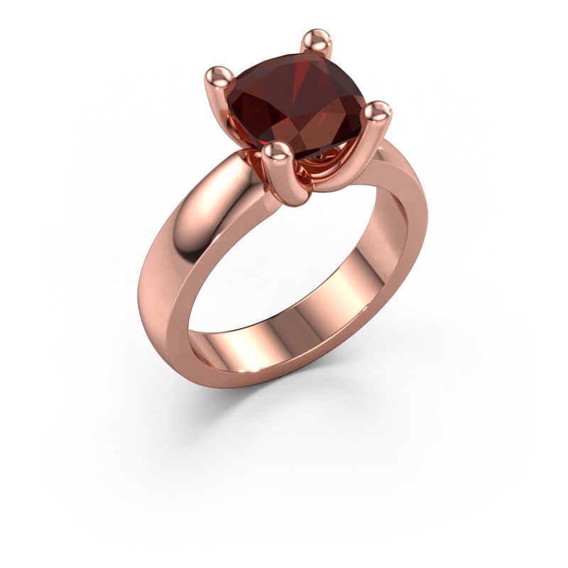 Ring Clelia CUS 585 rose gold garnet 8 mm